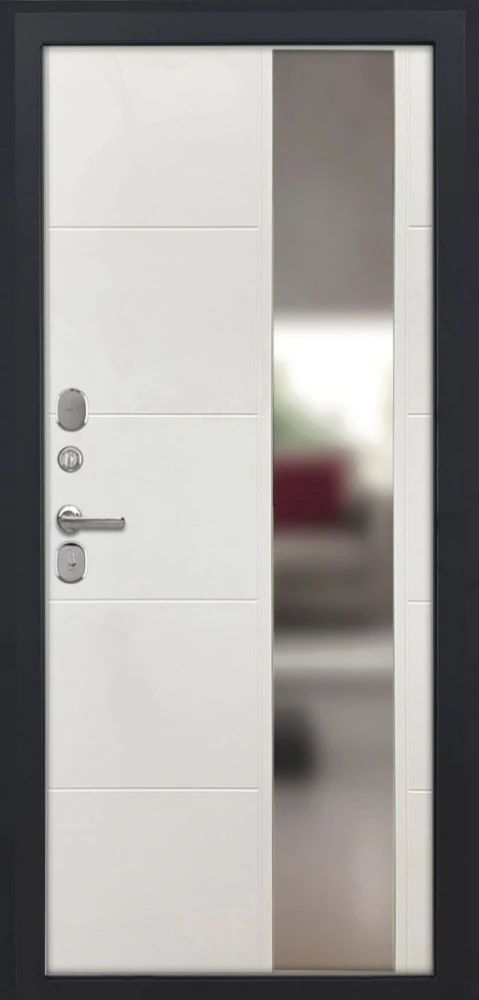 Входная дверь ДвериПРО Л-3б ФЛЗ-649 Капучино (зеркало) DPRO227841 внутренняя сторона