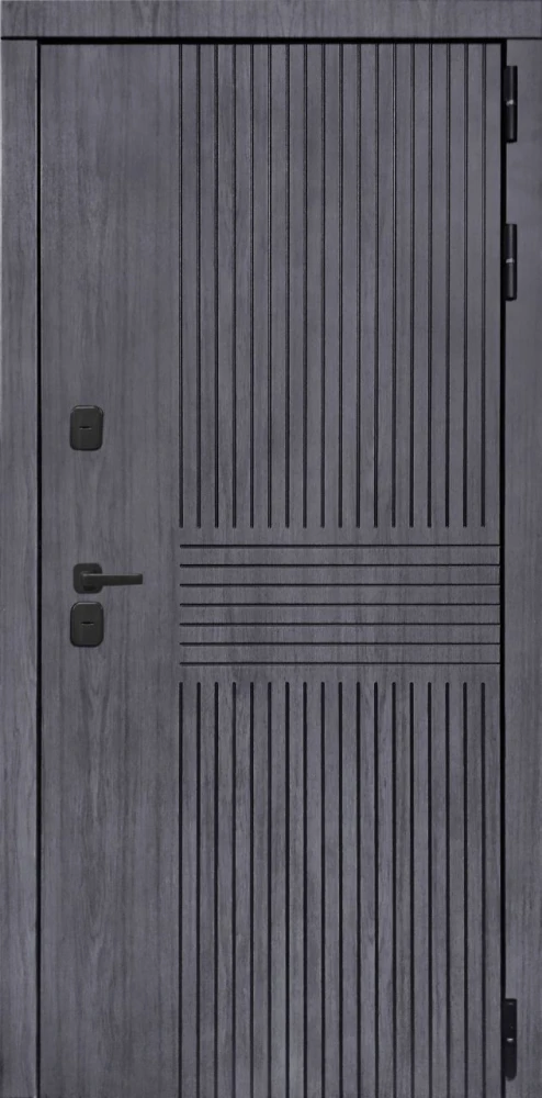 Входная дверь ДвериПРО Берген ФЛ-259 (10мм, дуб с пилением) DPRO200185 внешняя сторона