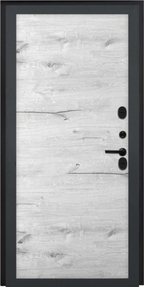 Входная дверь ДвериПРО Модель L-49 Без фрезеровки Дуб арктик горизонт DPRO195656 внутренняя сторона