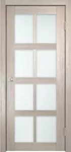 Межкомнатная дверь Легенда К-8 тон Кремовая лиственница Остекление Сатинат белое